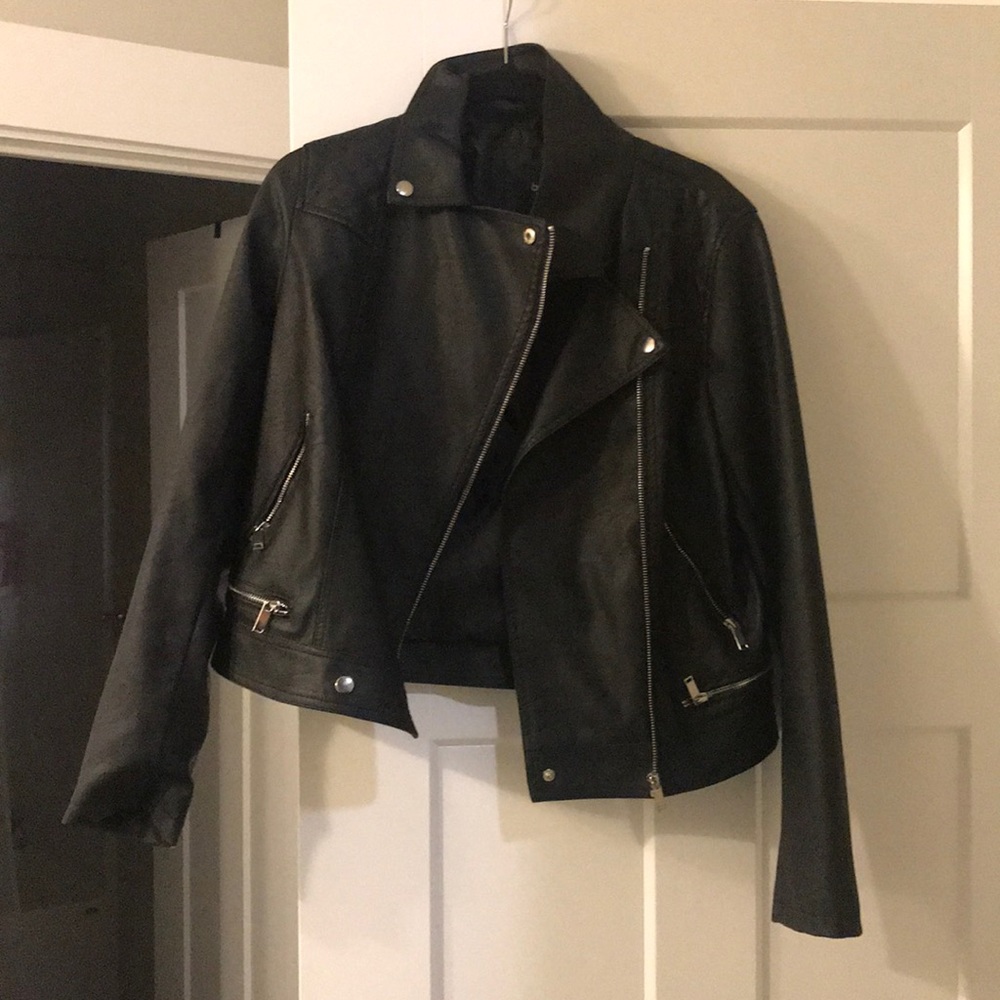 Faux leather jacket never worn